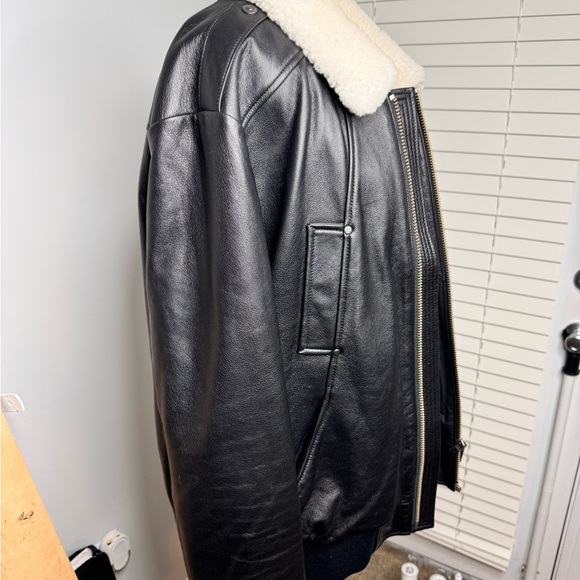 Moose knuckle leather bomber - Picture 4 of 16